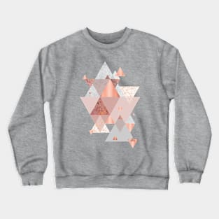 Blush Pink Geo Crewneck Sweatshirt